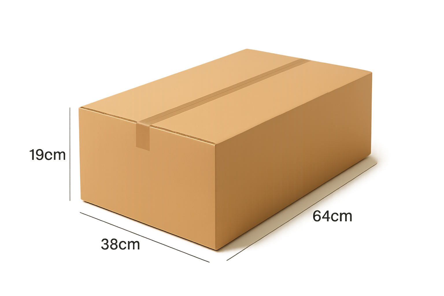 Karton do wysyłki 19x38x64cm gabaryt B